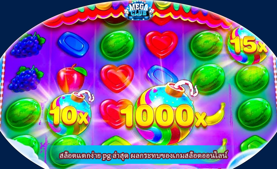 สล็อตแตกง่าย pg ล่าสุด ผลกระทบของเกมสล็อตออนไลน์